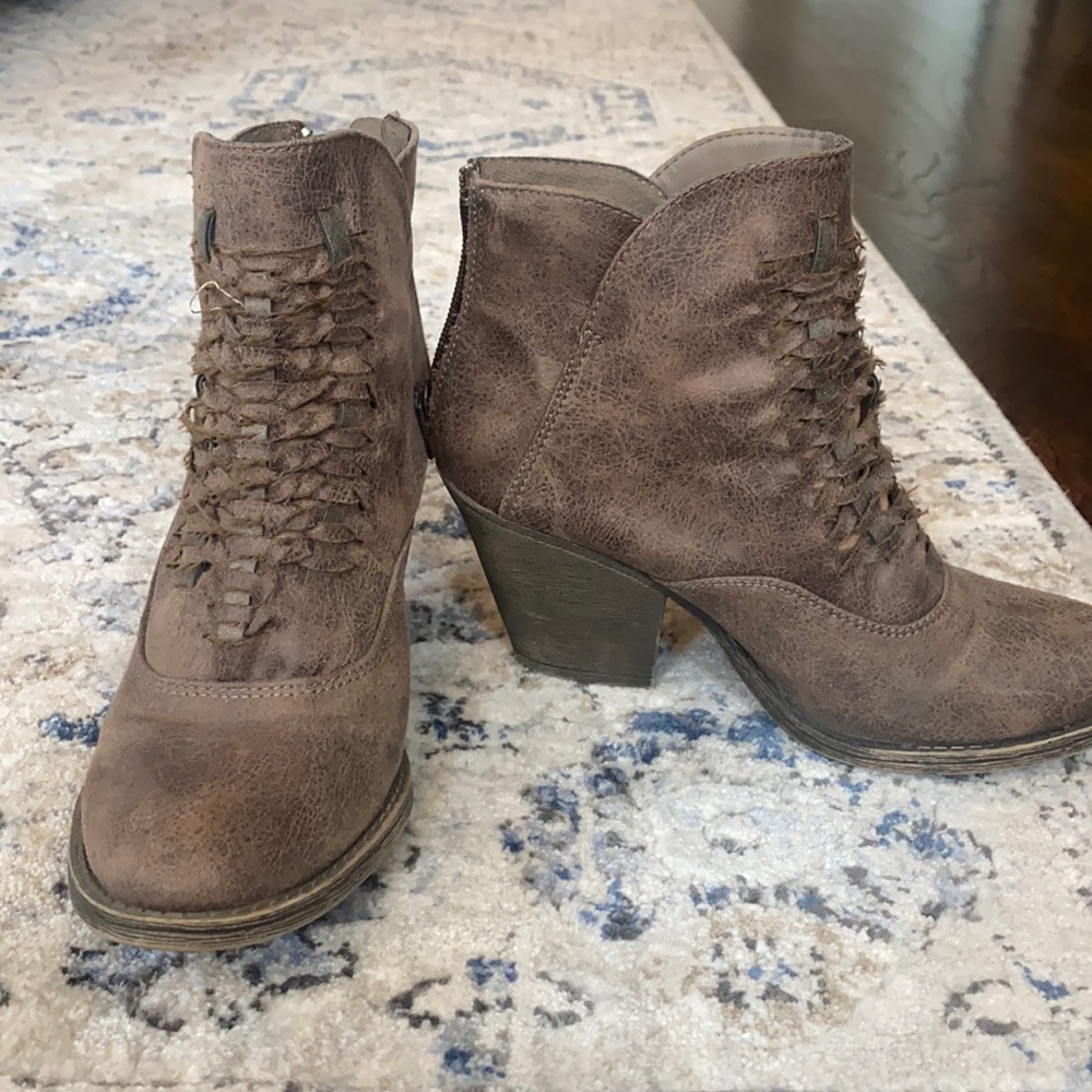 Altered State mid ankle booties.